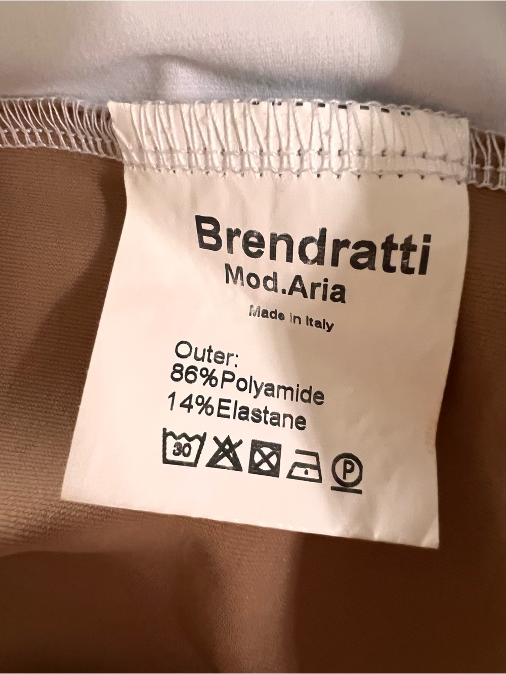 Brendratti Italy 46 White Camel Golf Quarter Zip Riri Crystal Pullover M/L - Picture 10 of 10